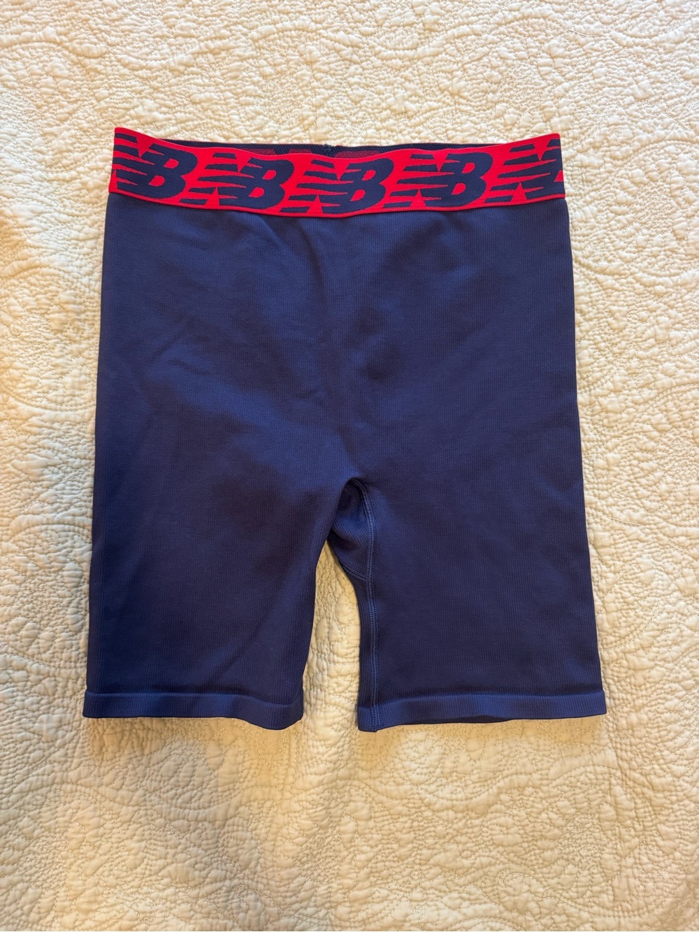 New Balance Red & Navy Blue Bike Shorts